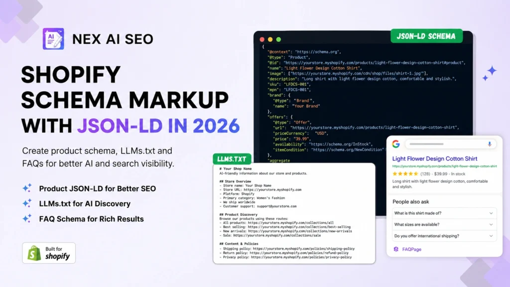 Shopify Schema Markup: How to Add JSON-LD Structured Data in 2026