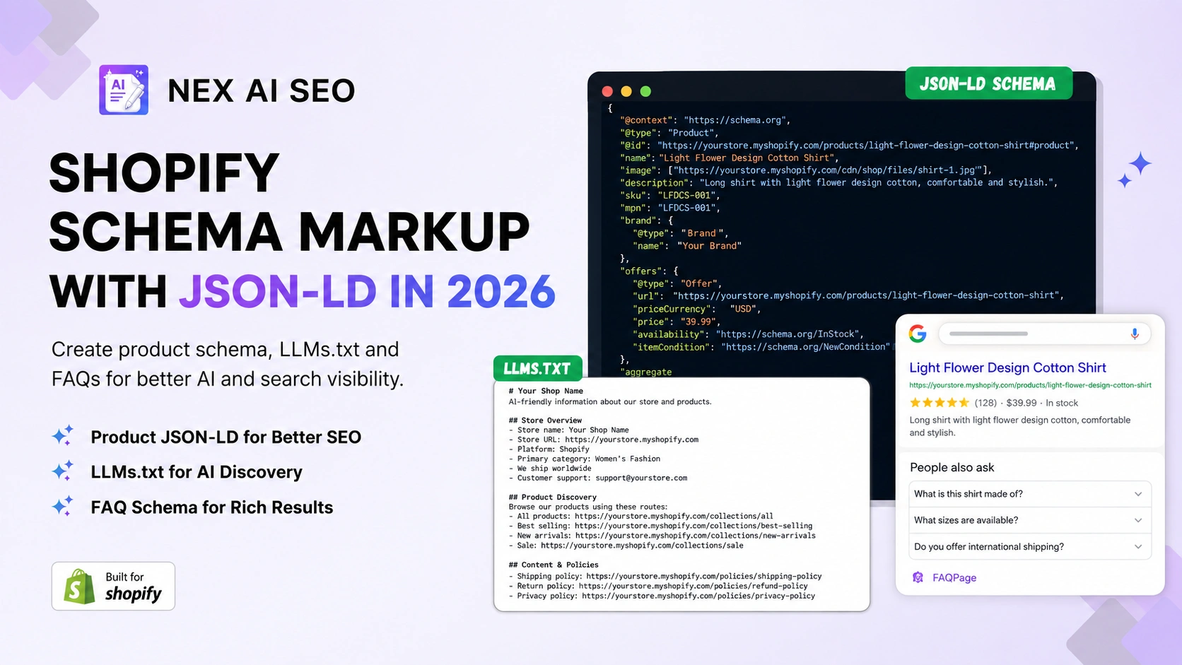 Shopify Schema Markup: How to Add JSON-LD Structured Data in 2026